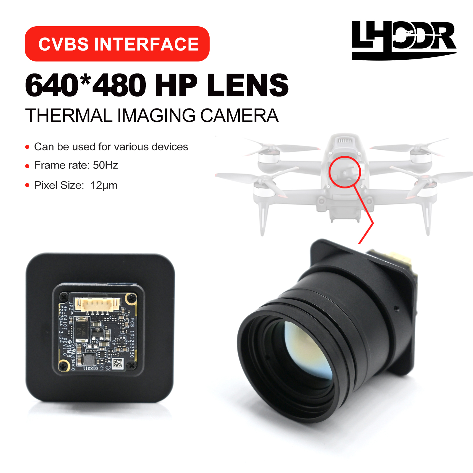 Drone Kit Build Yourself - 30mm 640x480 pix Drone thermal imaging