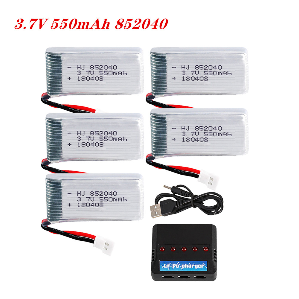 Drone Kit Beginner - 3.7V 550mAh 25C Lipo Battery 852040