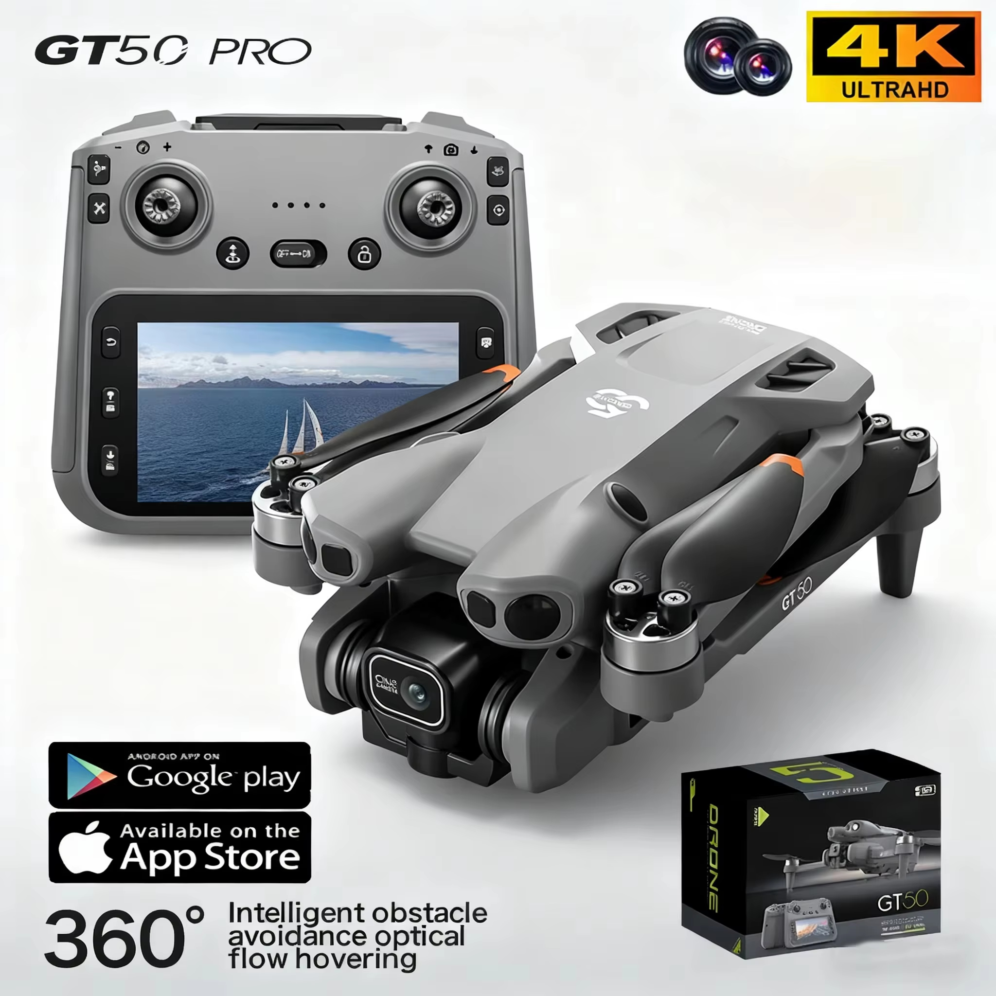 Drone Kit Long Range - New Gift 2026 Upgrated GT50PRO Professional