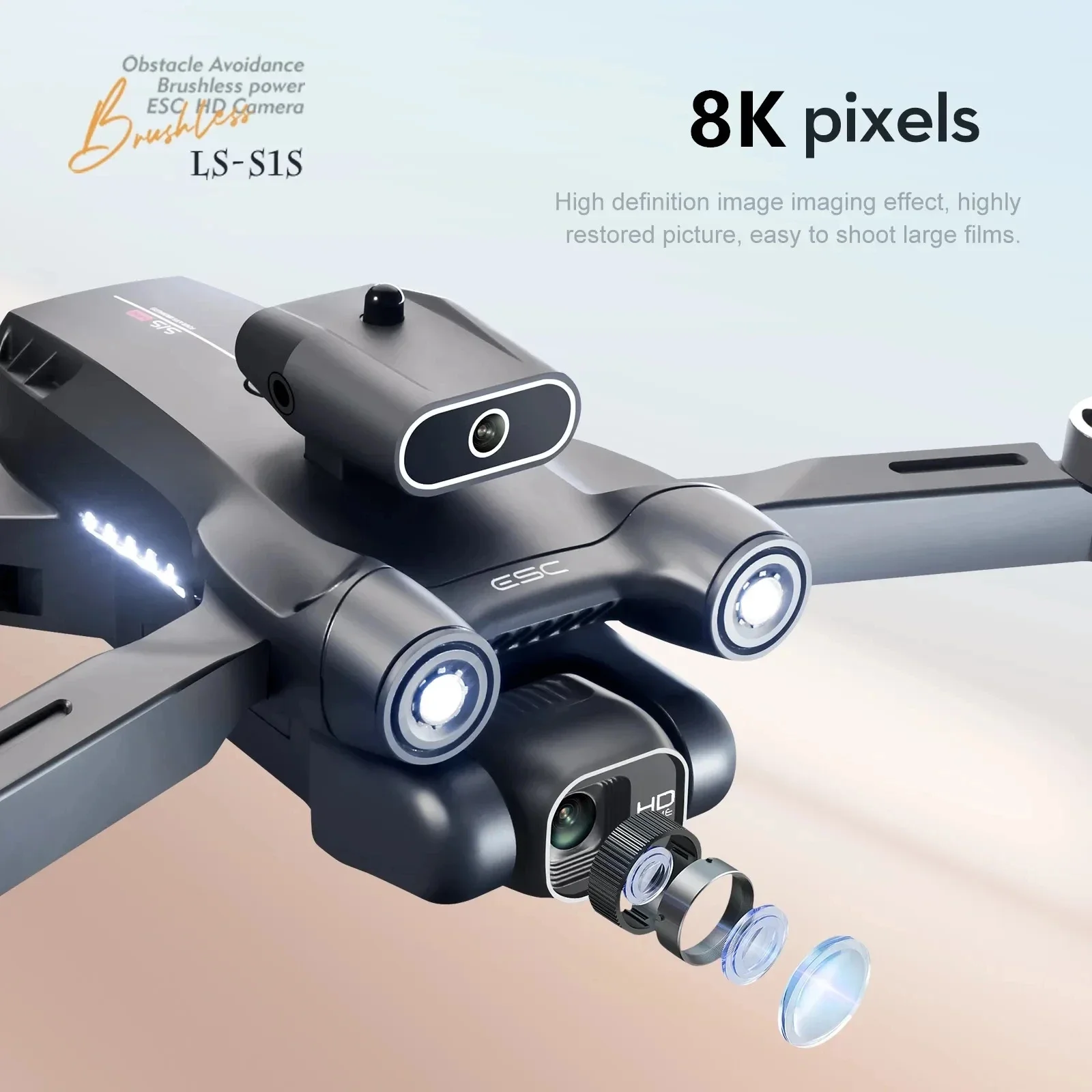 New S1S 5G GPS Drone Camera 8K – Drone Kit Professional recenzja i cena