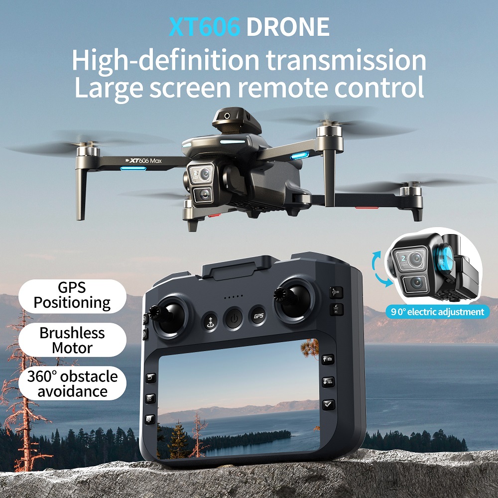 XT606 MAX 3 battery Drone 4k 8 – Drone Kit Long Range recenzja i cena