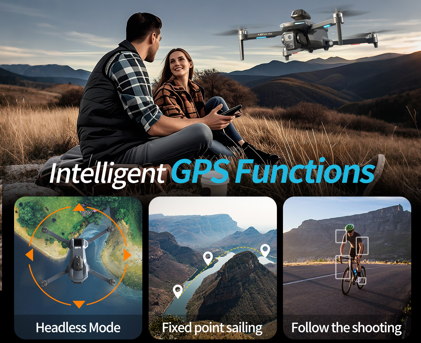 XT606 MAX 3 battery Drone 4k 8 – Drone Kit Long Range recenzja i cena
