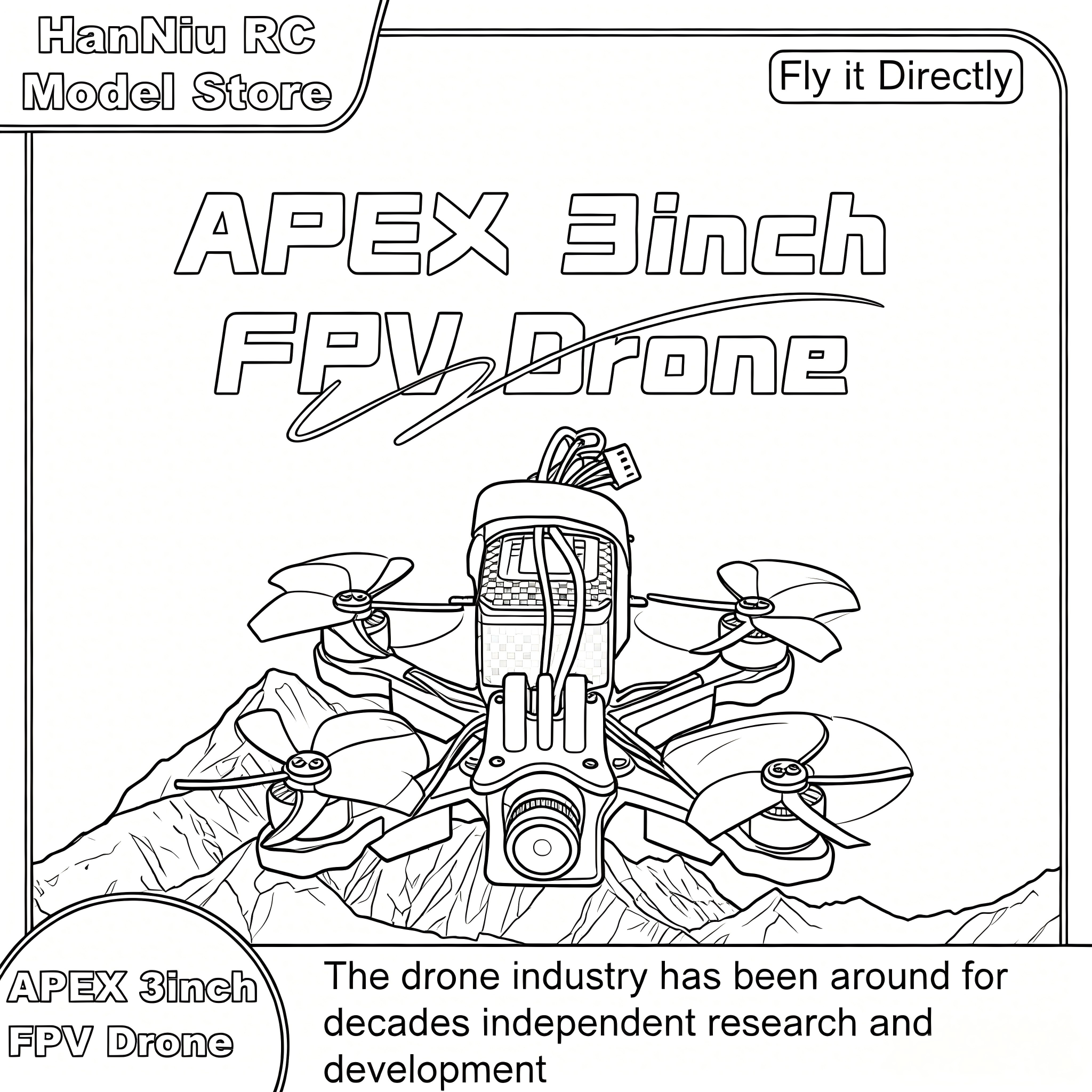 B-CUBE APEX 3inch FPV Drone Fr – Drone Kit Octocopter recenzja i cena