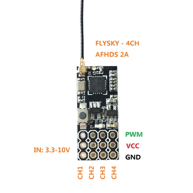 Flysky FS2A Mini Receiver 4CH  – Drone Kit Long Range recenzja i cena