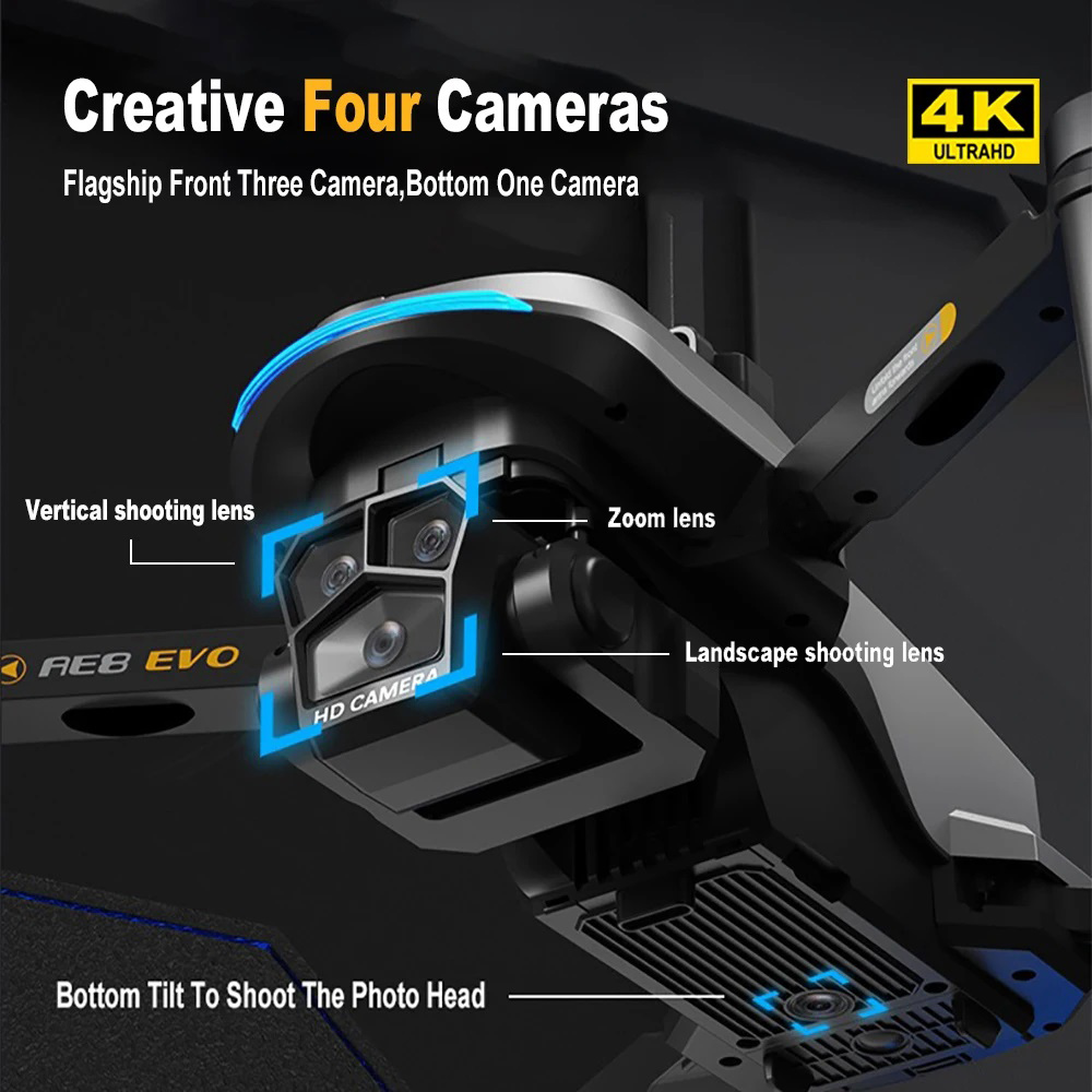 AE8 EVO Drone 4K Professional  – Drone Kit Professional recenzja i cena