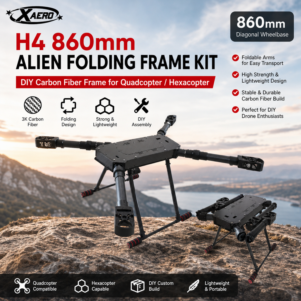 XAERO DIY H4 860mm Alien Foldi – Drone Kit Hexacopter recenzja i cena