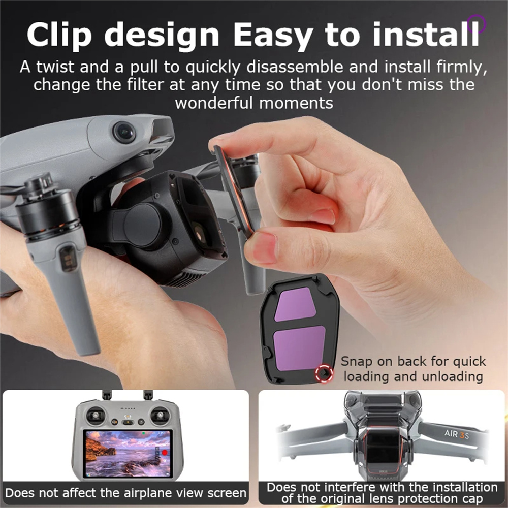 For DJI Air 3S Camera Lens Fil – Drone Kit Waterproof recenzja i cena