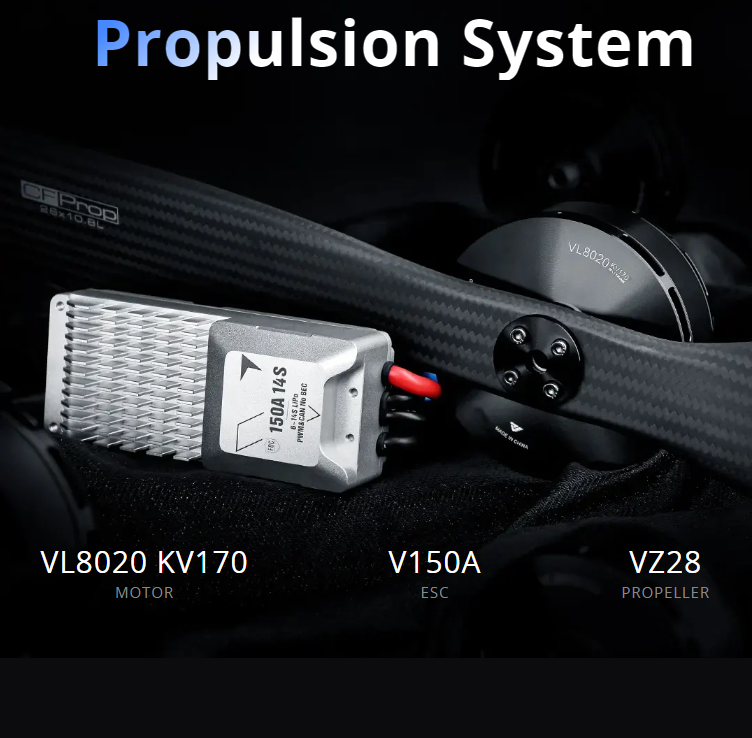 T-MOTOR VL8020 KV170 12S 20kg/ – Drone Kit Vtol recenzja i cena