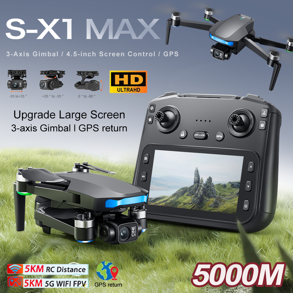 New S-X1 MAX Drone GPS 8K Prof – Drone Kit Professional recenzja i cena