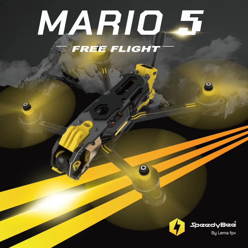 SpeedyBee Mario 5 Frame 5 Inch – Drone Kit Build Yourself recenzja i cena
